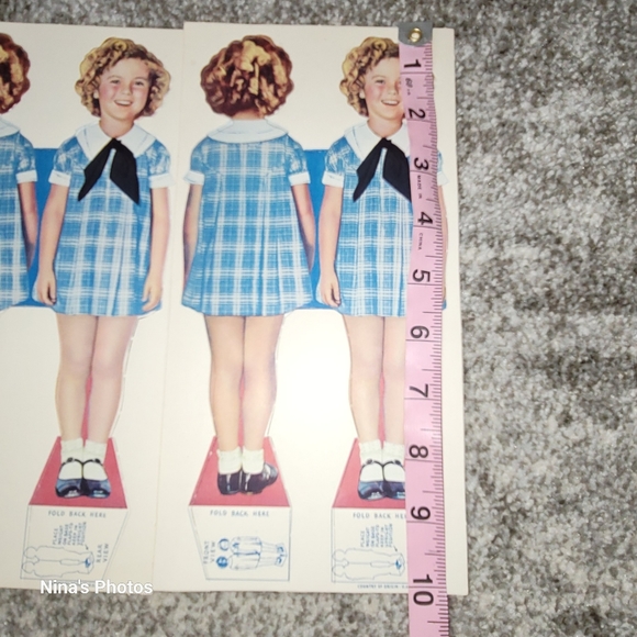 1930 Shirley Temple Paper Doll Standee Christmas Color Autograph Print Photo Lot - Picture 12 of 13